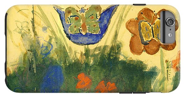Children Paintings In The Terezin Theresienstadt Ghetto - Phone Case
