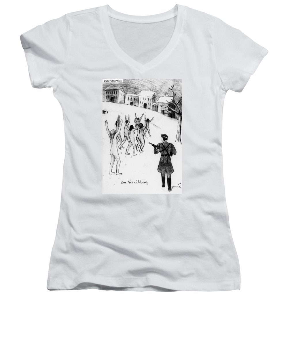 Collection Of Children's Paintings From The Holocaust - Women's V-Neck