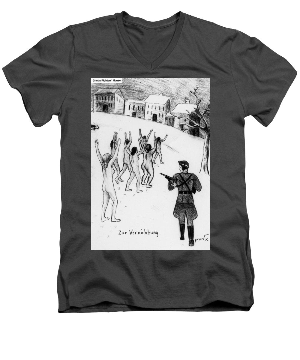 Collection Of Children's Paintings From The Holocaust - Men's V-Neck T-Shirt