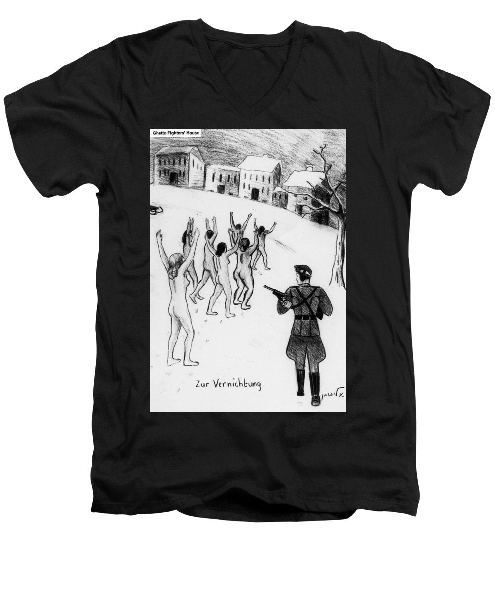 Collection Of Children's Paintings From The Holocaust - Men's V-Neck T-Shirt