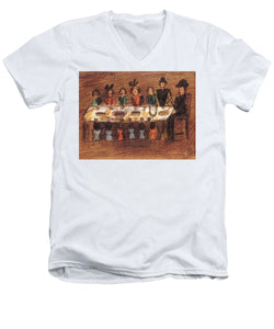 Exclusive Paintings For 1945thestory - Men's V-Neck T-Shirt