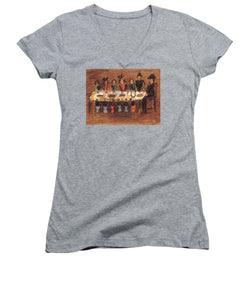 Exclusive Paintings For 1945thestory - Women's V-Neck